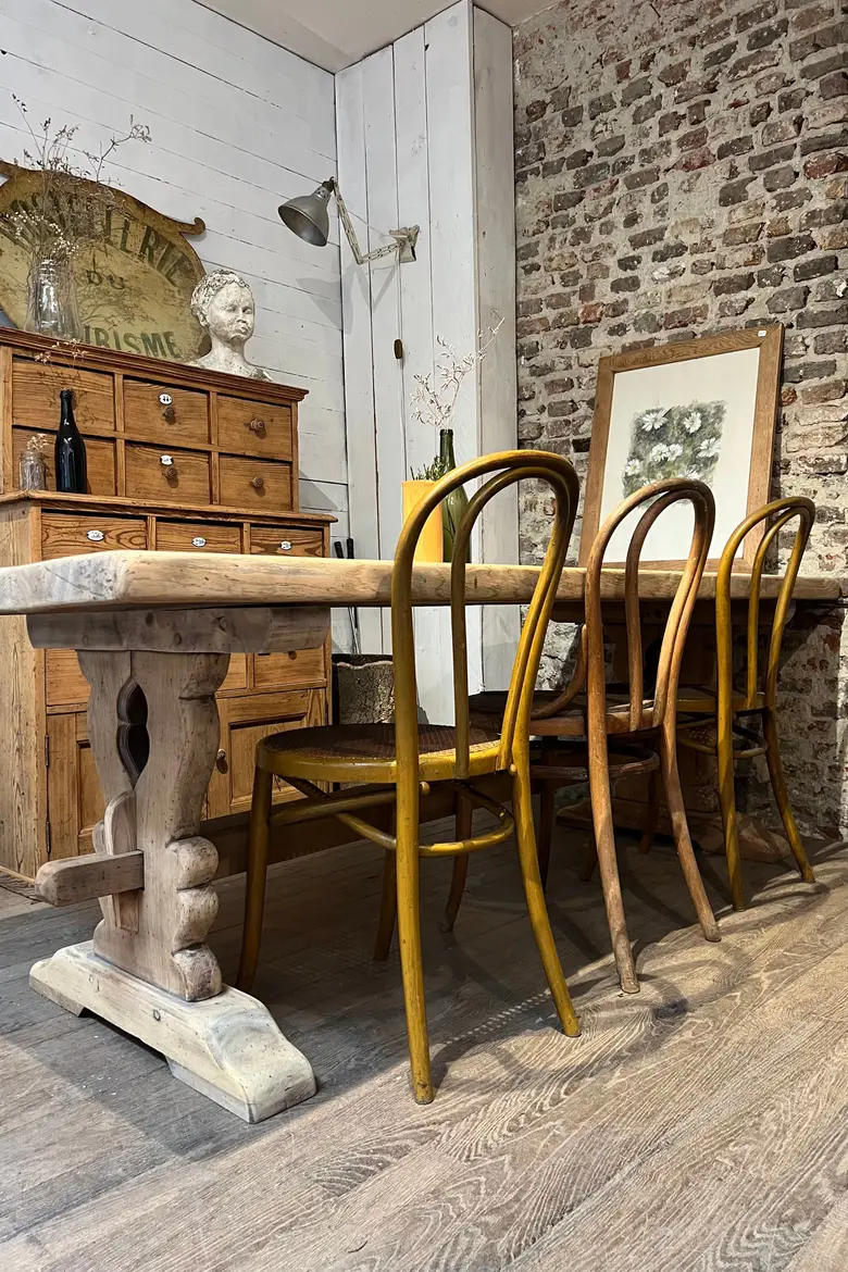 Table de monastère en chêne Début XXème