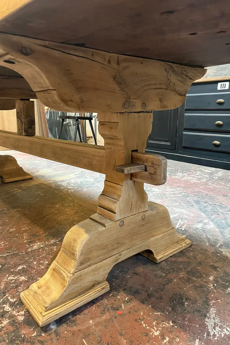 Table de monastère en chêne Début XXème