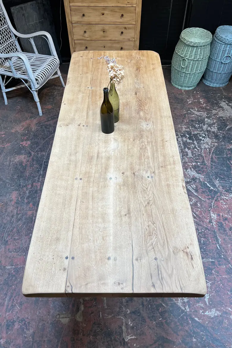 Table de monastère en chêne Début XXème