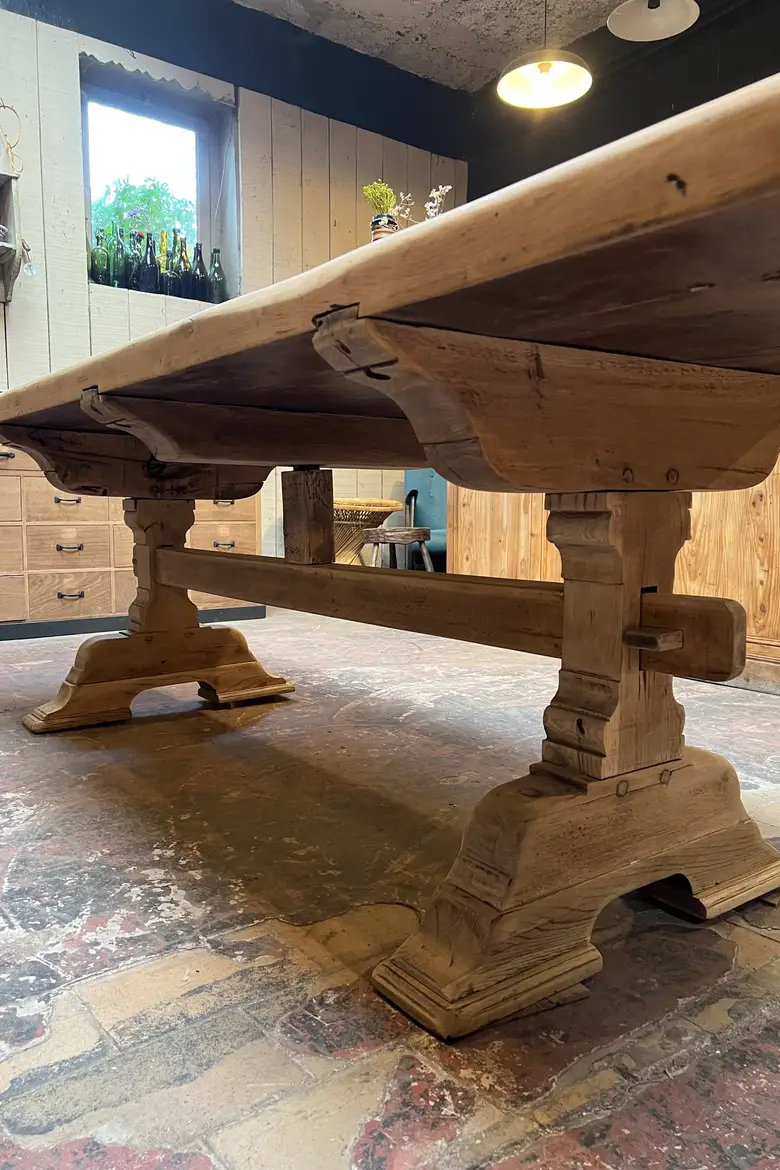 Table de monastère en chêne Début XXème