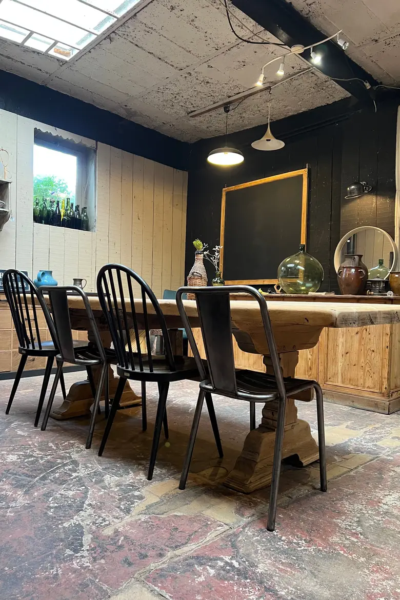 Table de monastère en chêne Début XXème