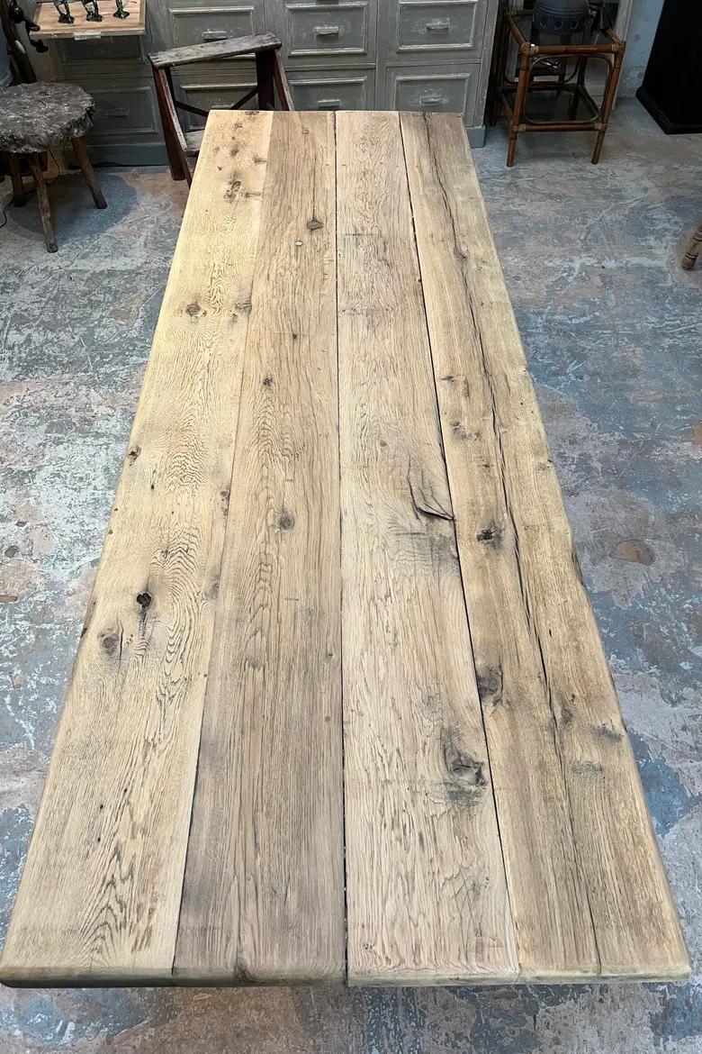 Table de monastère en chêne Début XXème