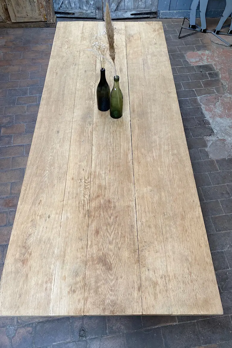 Table de monastère en chêne Début XXème