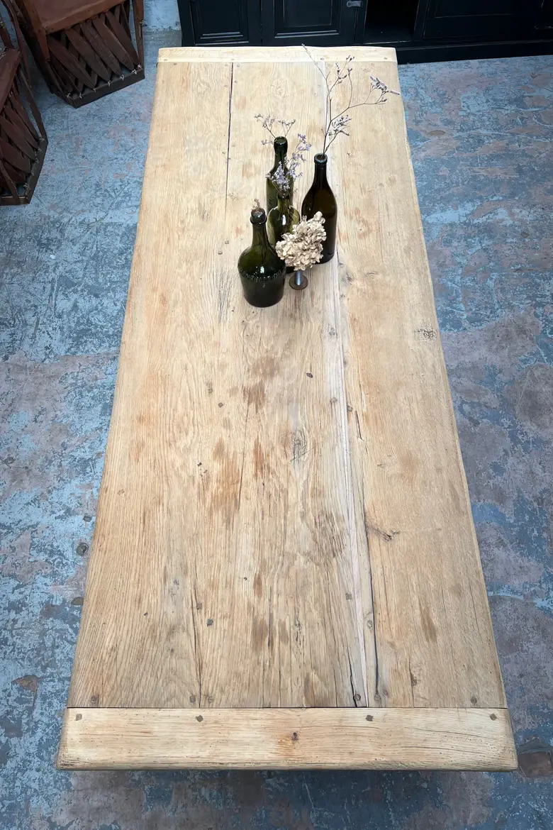 Table de monastère en chêne Début XXème