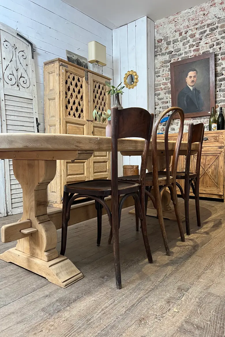Table de monastère en chêne