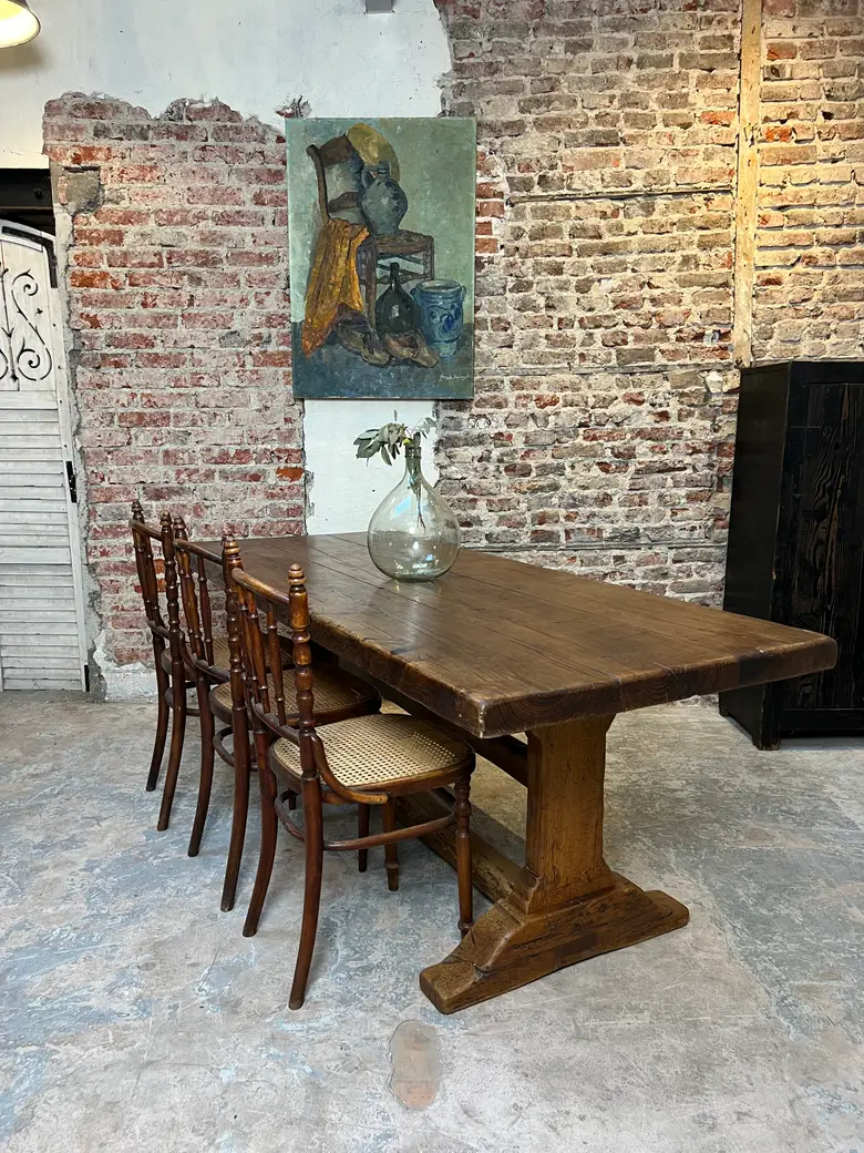 Table de monastère en chêne – XIXe siècle
