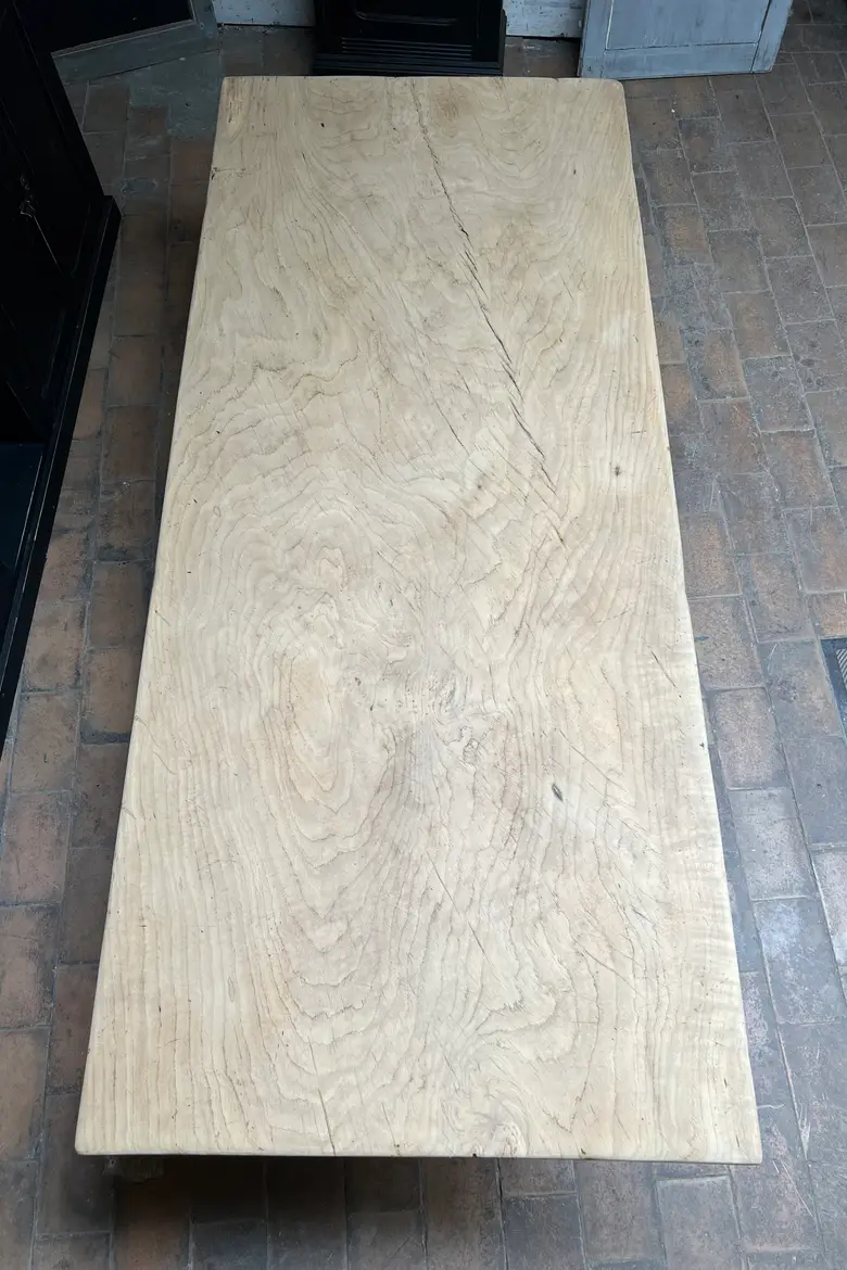 Table de monastère en orme et chêne Début XXème