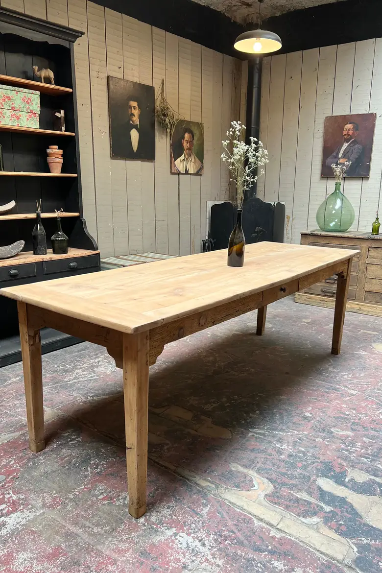 Table de restaurant en merisier Début XXème