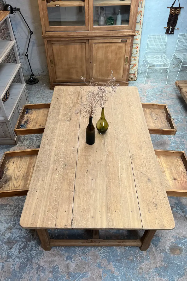 Table de travail en chêne