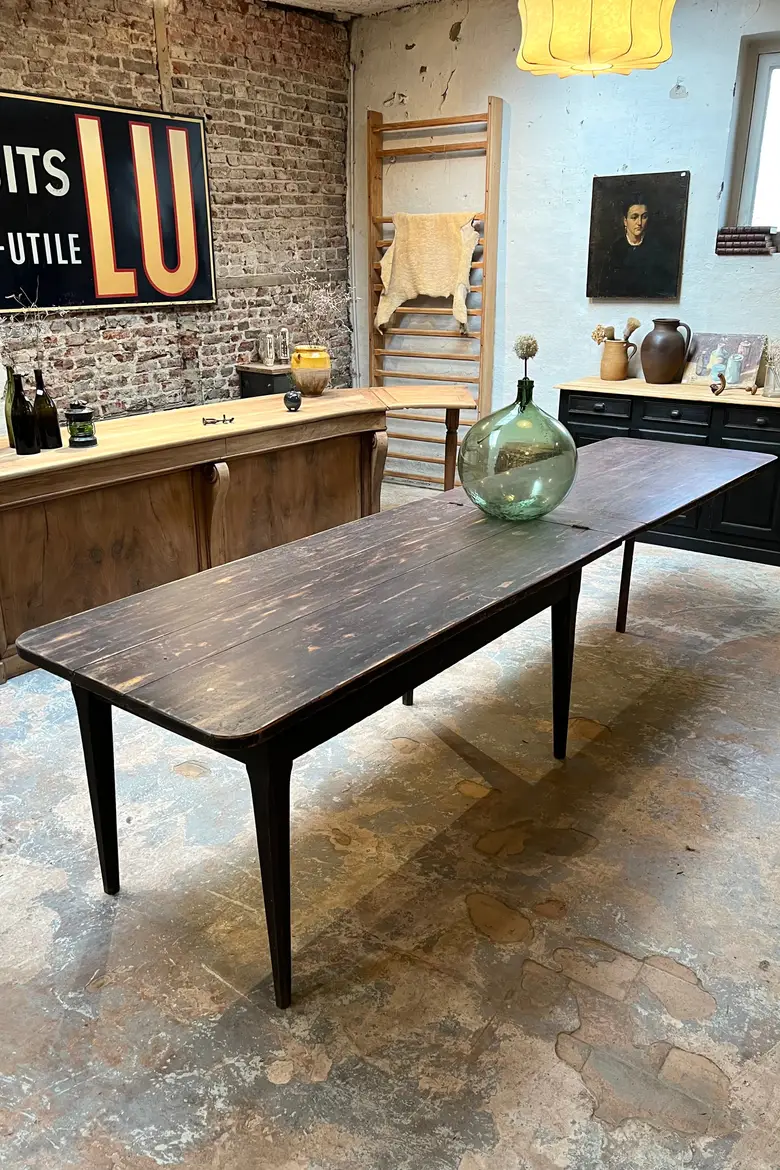 Table d'estaminet à rallonge 19ème