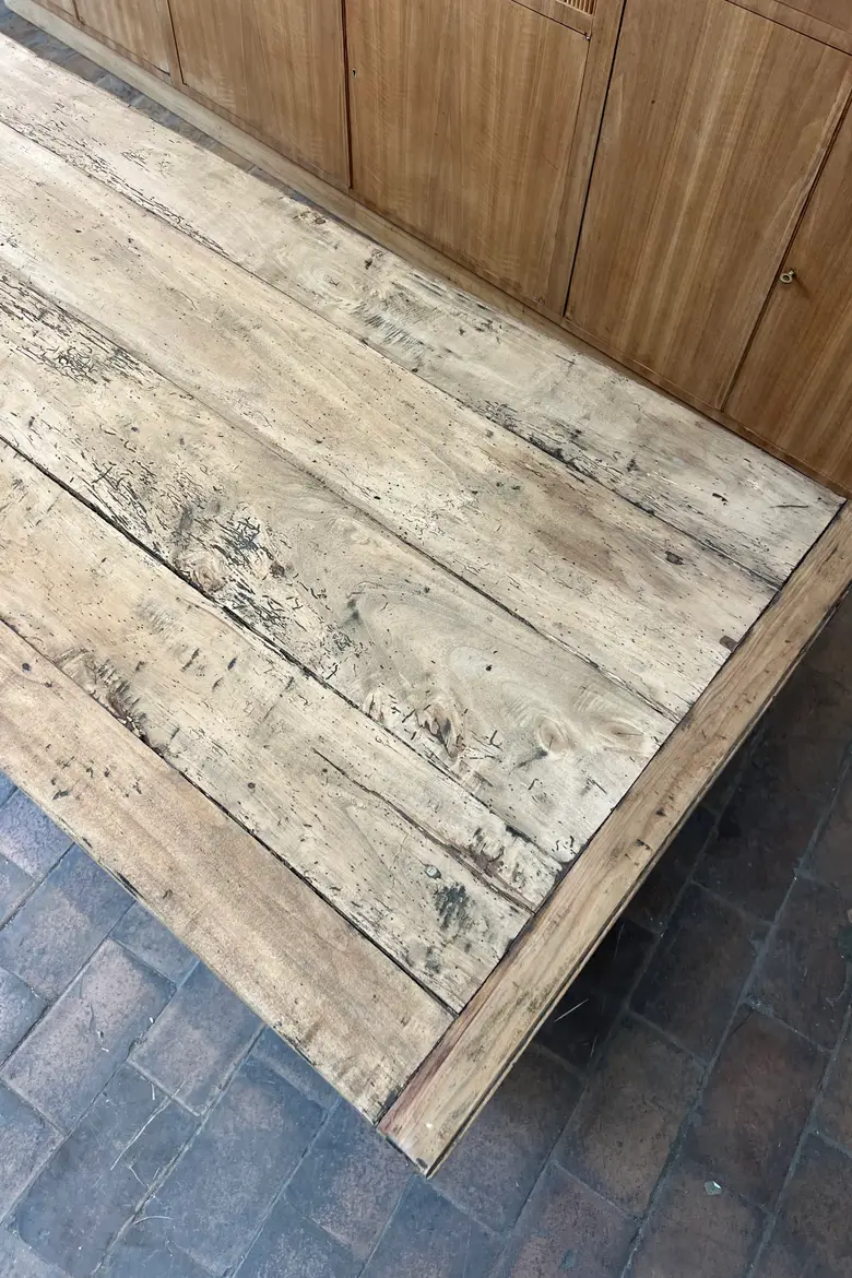 Table d’estaminet en peuplier - XIXe siècle