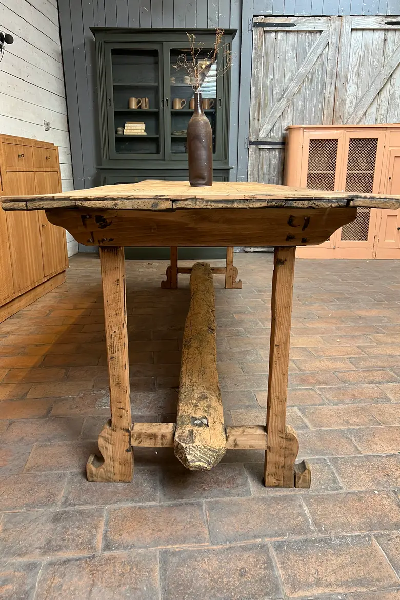 Table d’estaminet en peuplier - XIXe siècle