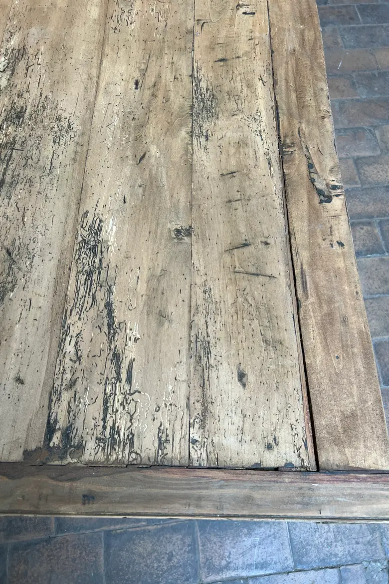 Table d’estaminet en peuplier - XIXe siècle
