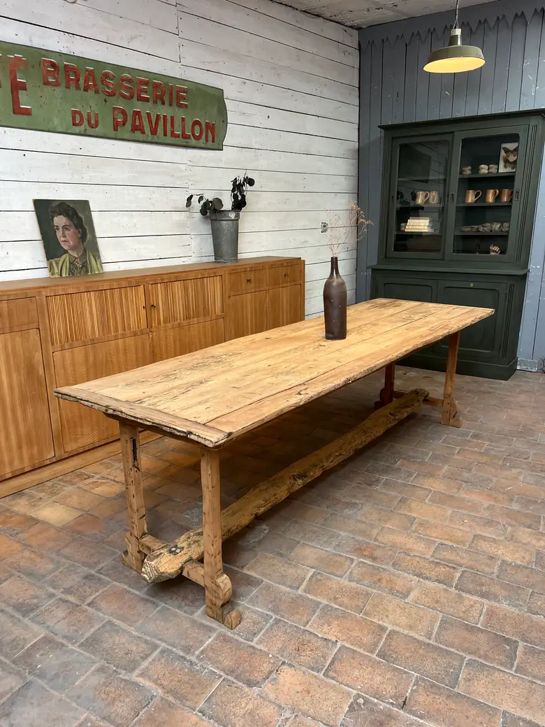 Table d’estaminet en peuplier - XIXe siècle