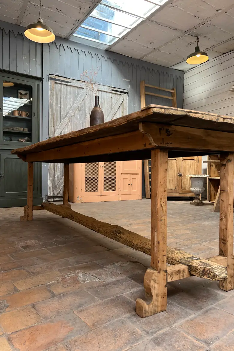 Table d’estaminet en peuplier - XIXe siècle