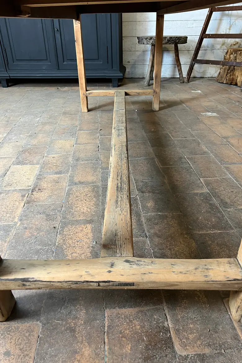 Table d'estaminet en sapin Début XXème