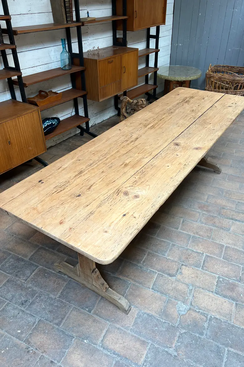 Table d’estaminet en sapin Début XXème