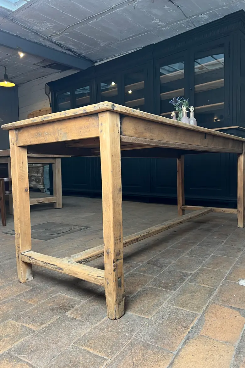 Table d'estaminet en sapin Début XXème