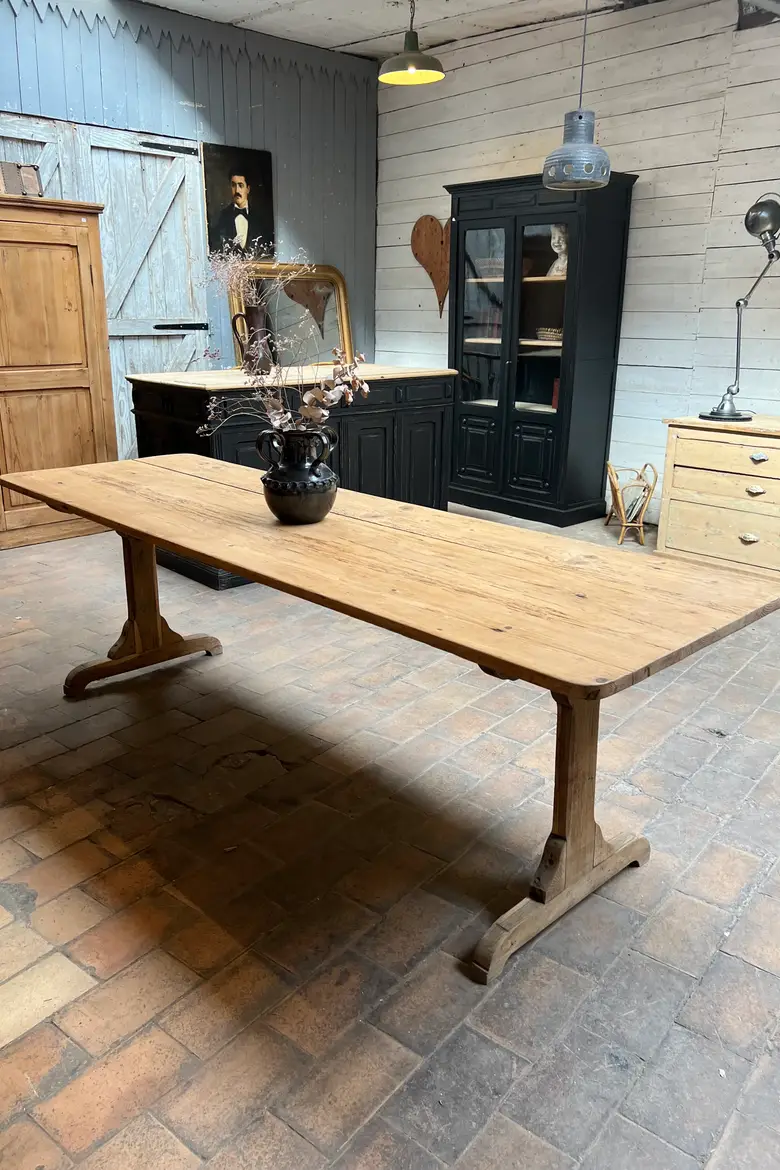 Table d’estaminet en sapin Début XXème