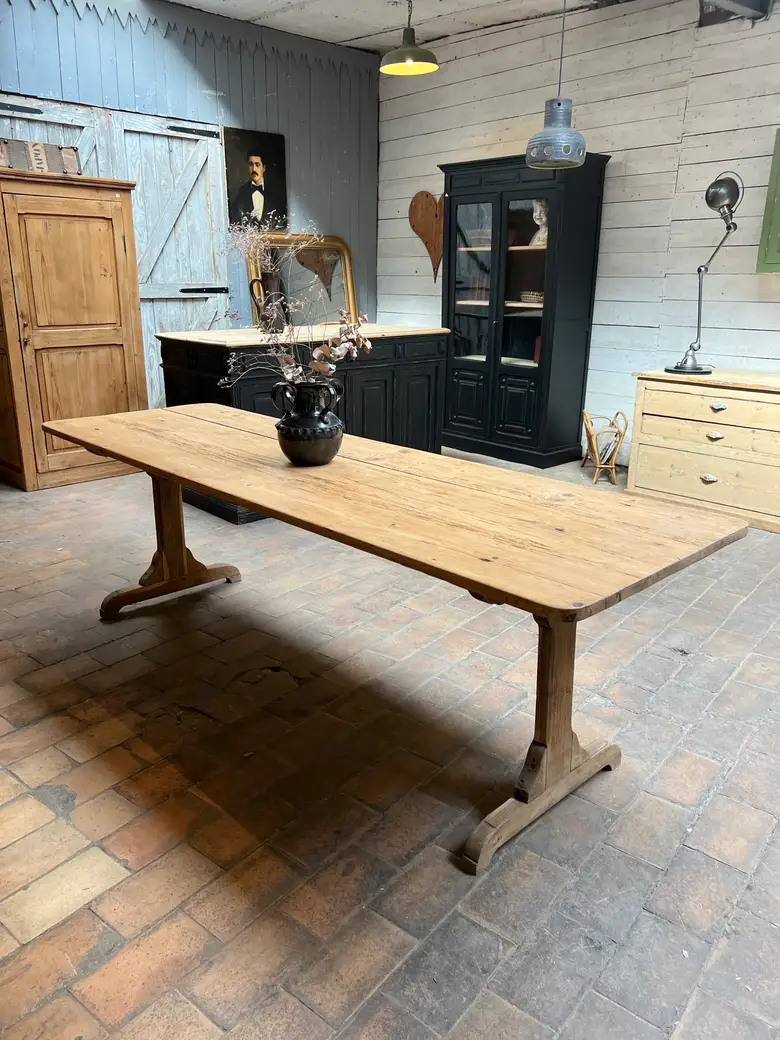 Table d’estaminet en sapin Début XXème
