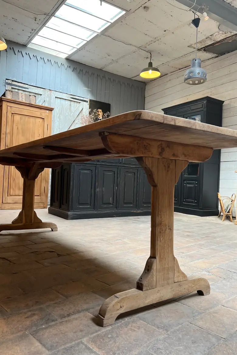 Table d’estaminet en sapin Début XXème