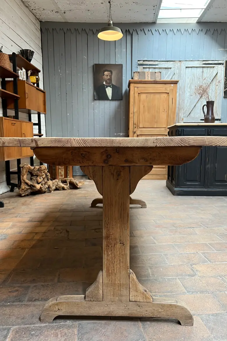 Table d’estaminet en sapin Début XXème