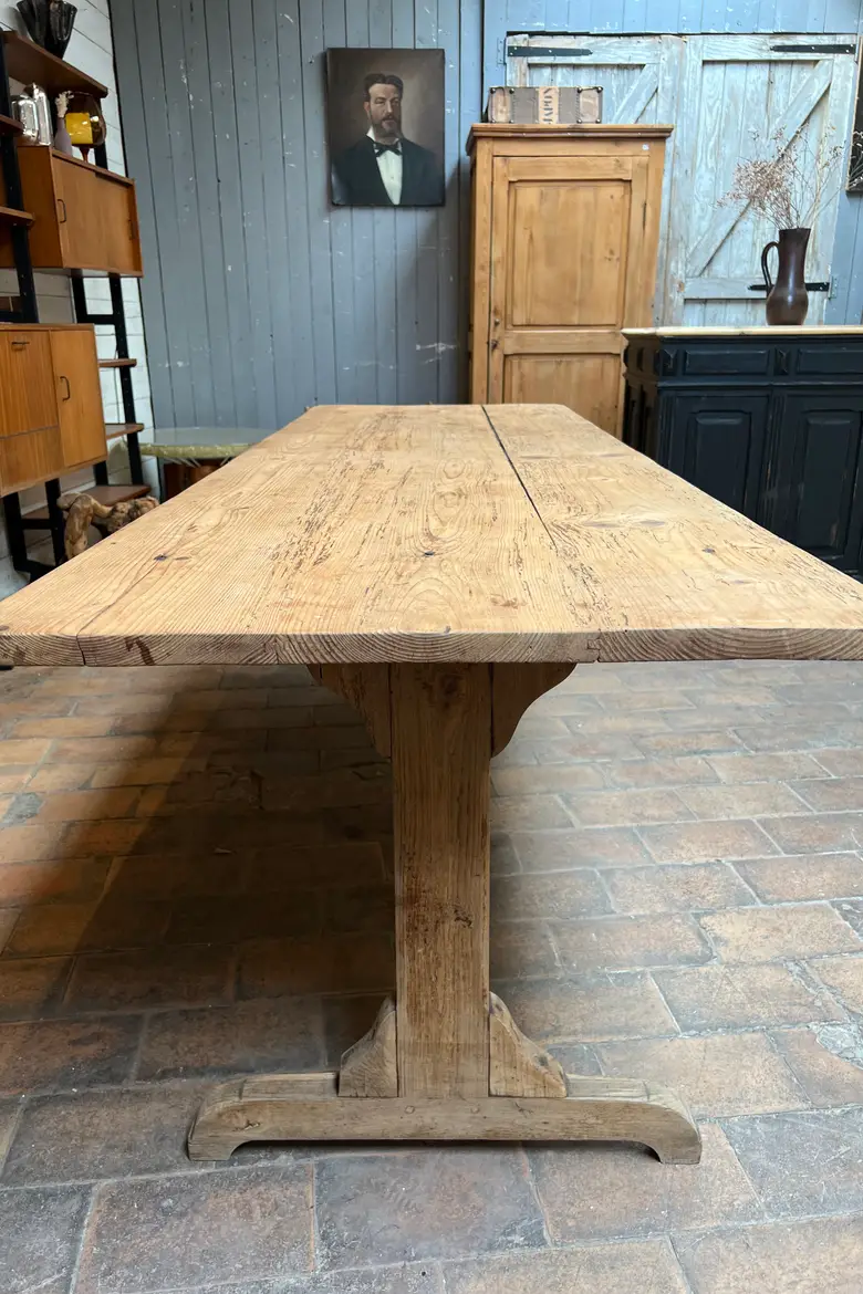 Table d’estaminet en sapin Début XXème