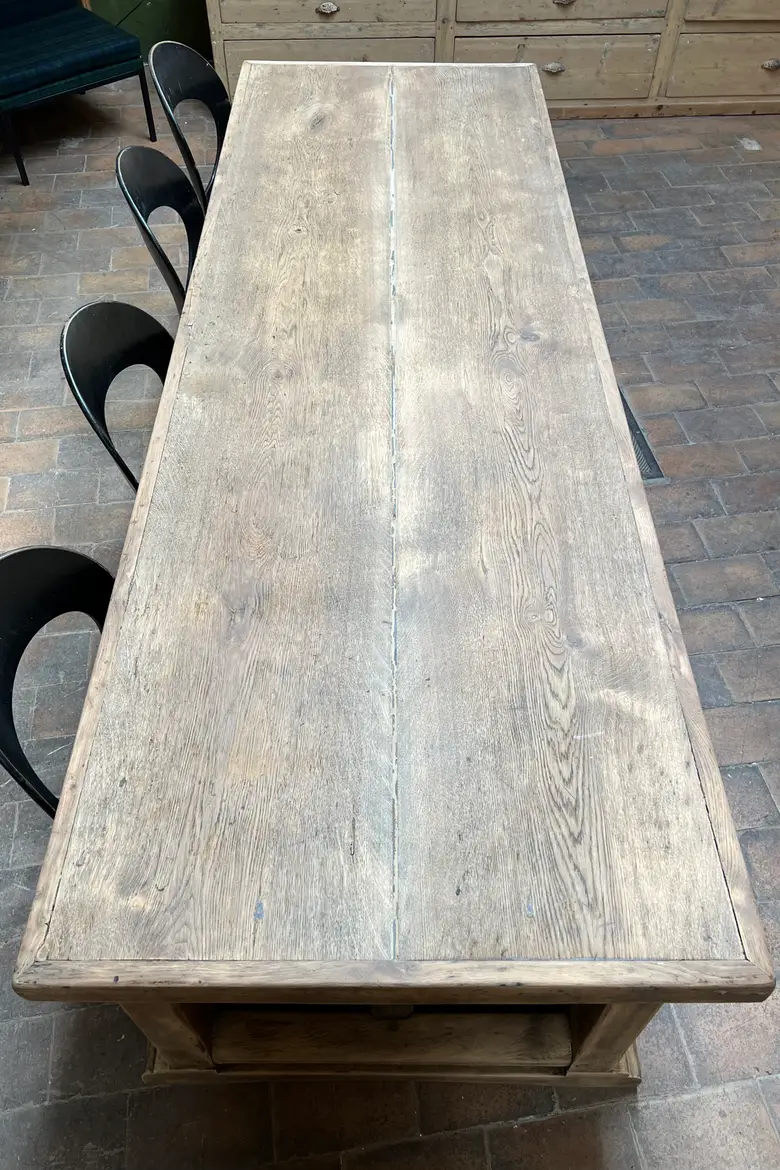 Table d’office en chêne 19ème