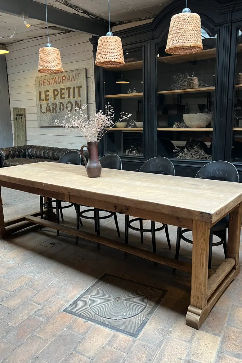 Table d’office en chêne 19ème
