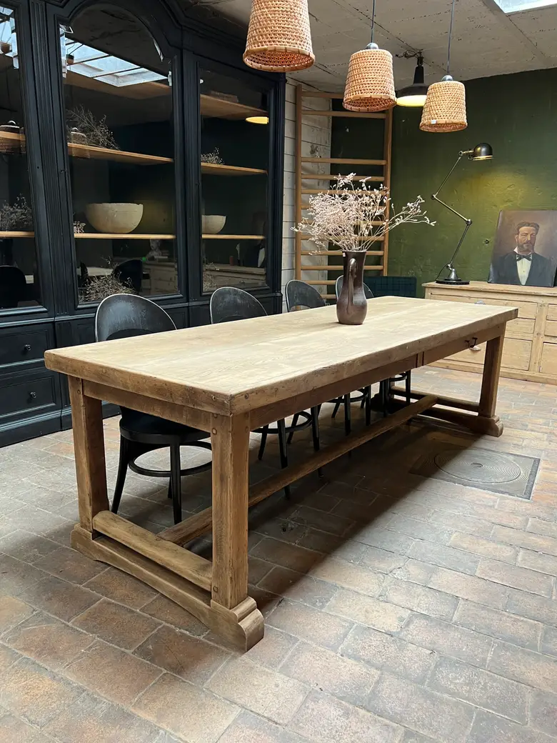 Table d’office en chêne 19ème