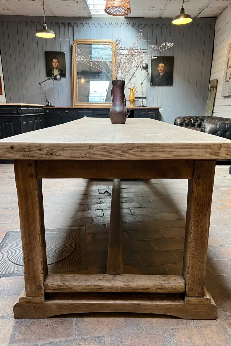 Table d’office en chêne 19ème