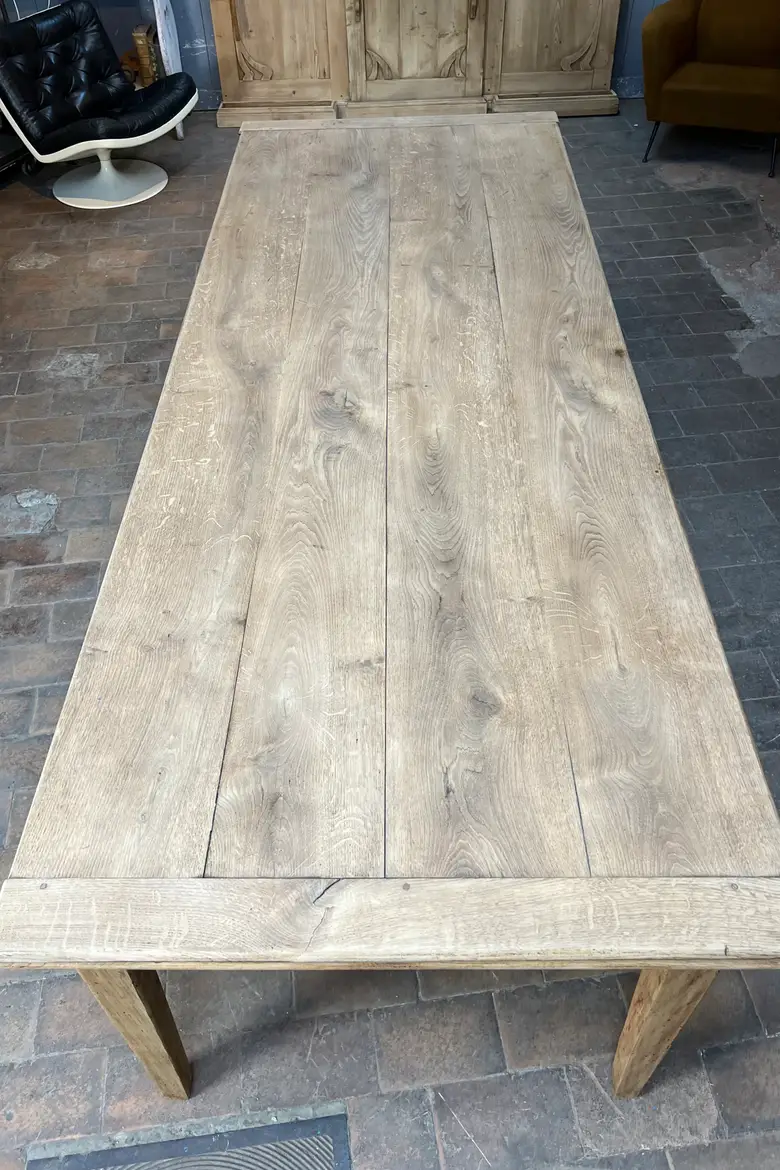 Table en chêne à rallonges
