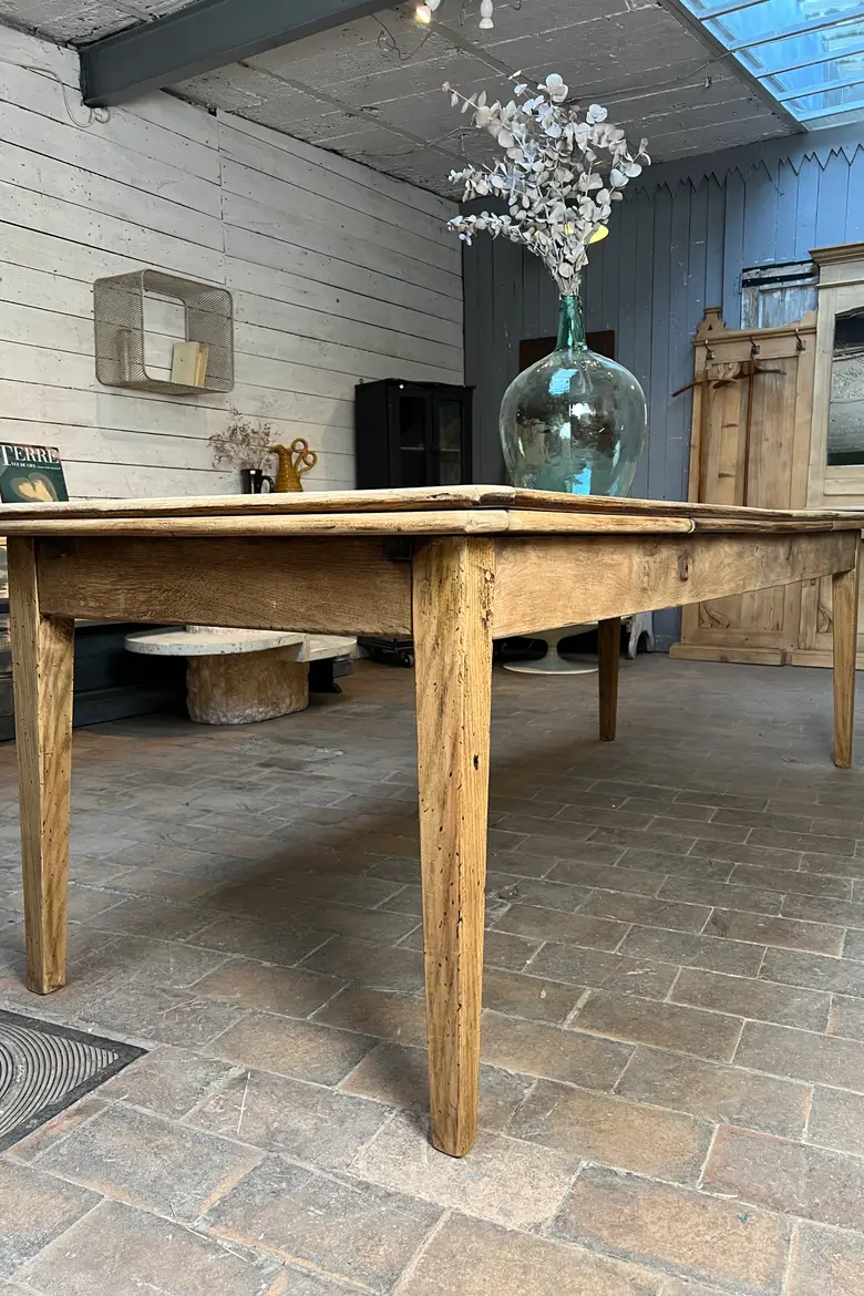 Table en chêne à rallonges