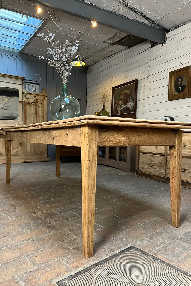 Table en chêne à rallonges
