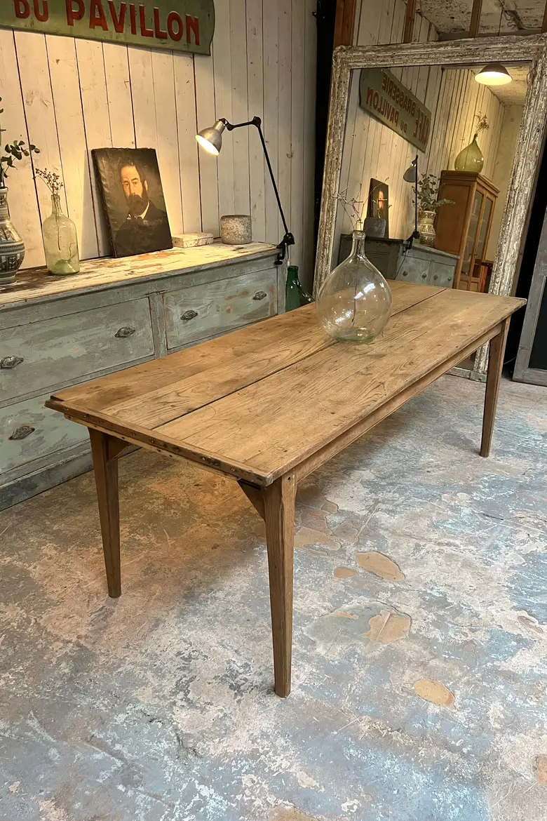 Table en chêne à rallonges Début XXème