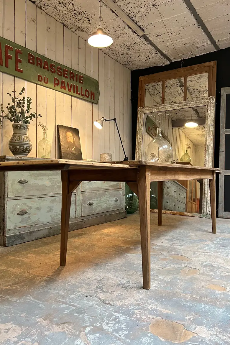 Table en chêne à rallonges Début XXème