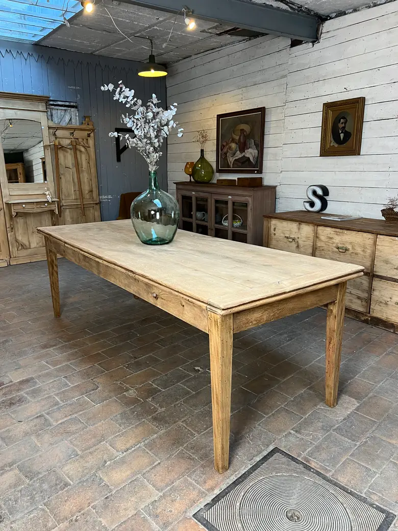 Table en chêne à rallonges