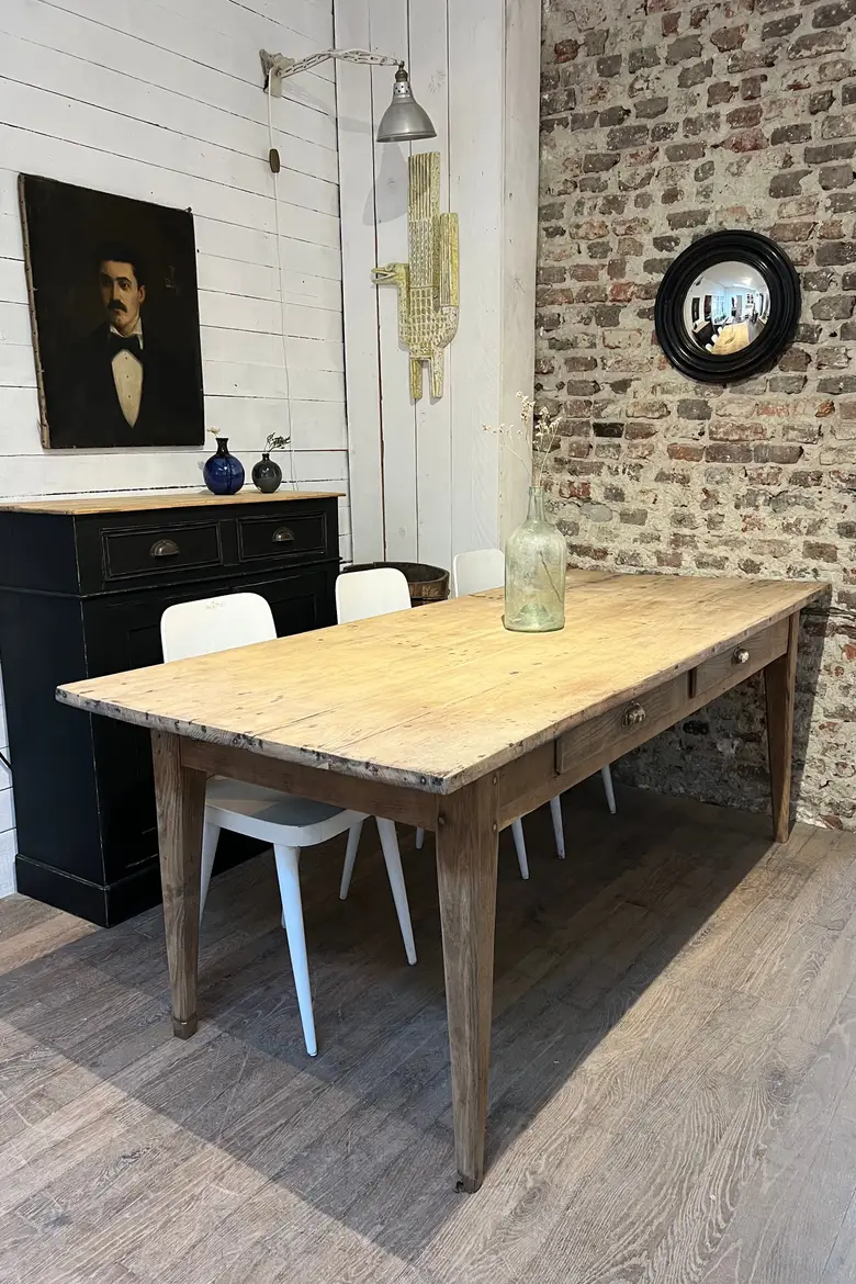 Table en chêne XIXème