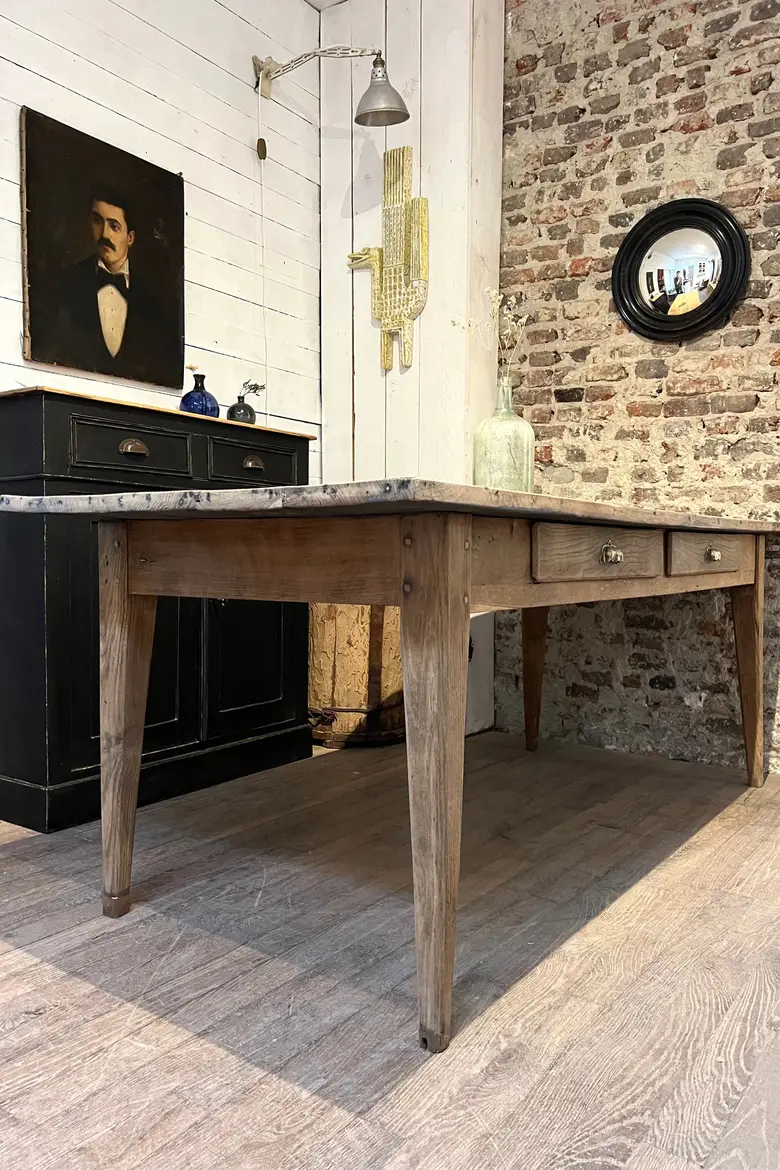 Table en chêne XIXème
