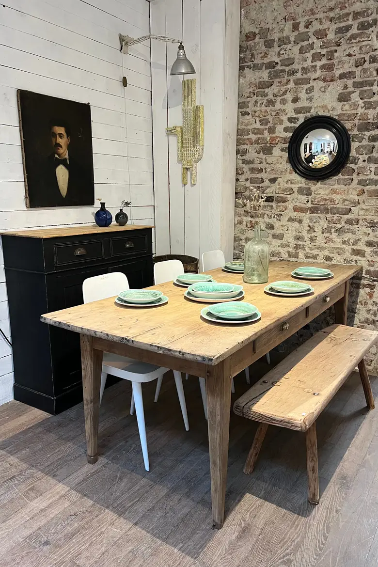 Table en chêne XIXème