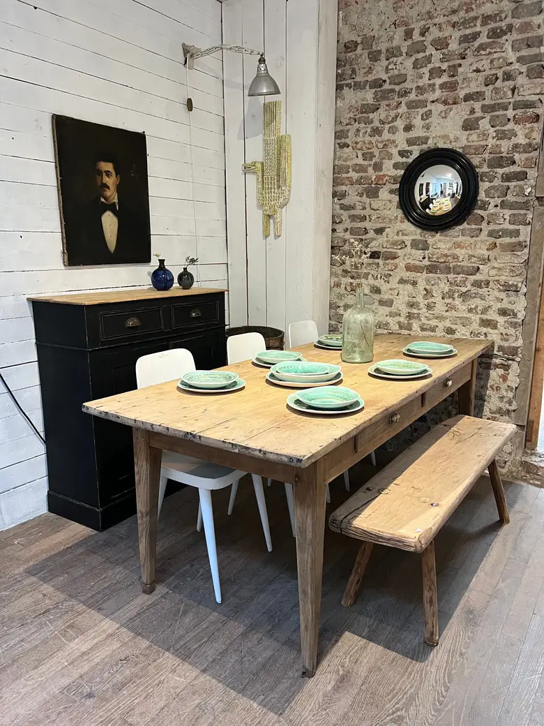 Table en chêne XIXème
