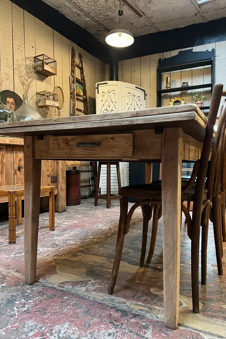Table en frêne à rallonges