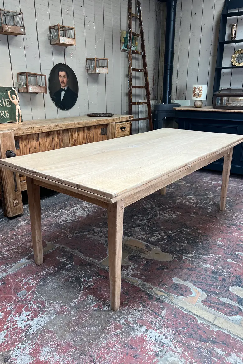 Table en frêne à rallonges