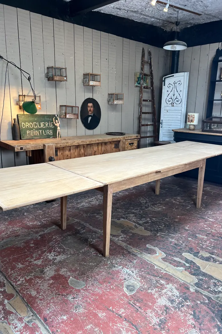 Table en frêne à rallonges