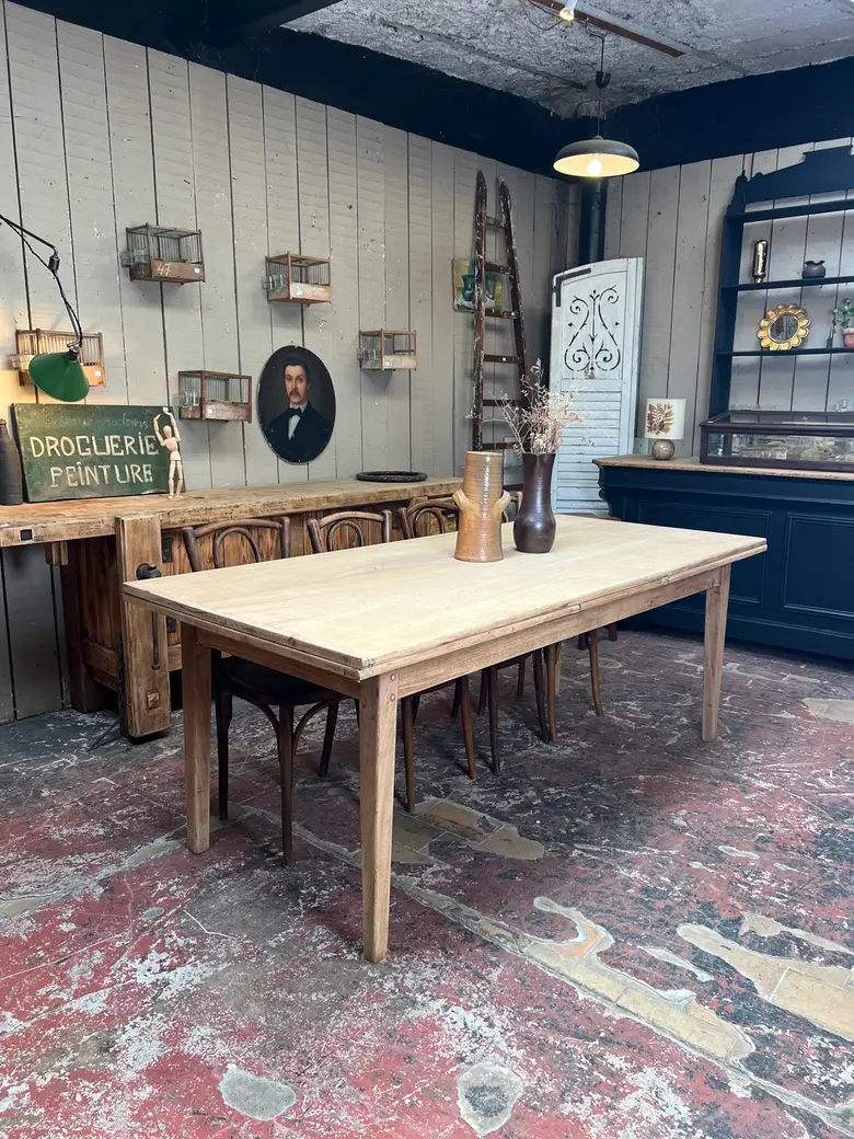 Table en frêne à rallonges