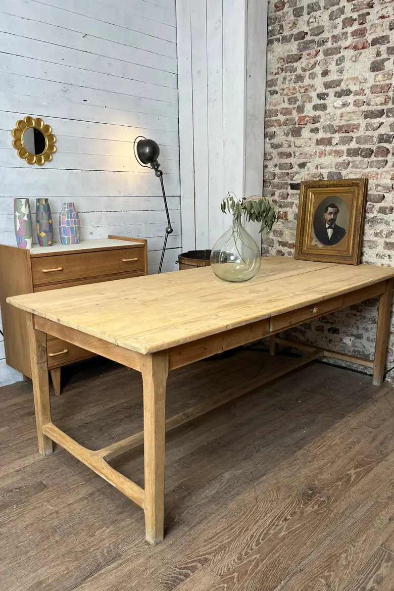 Table en sapin et chêne