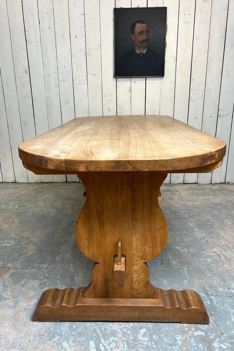 Table monastère ovale en chêne