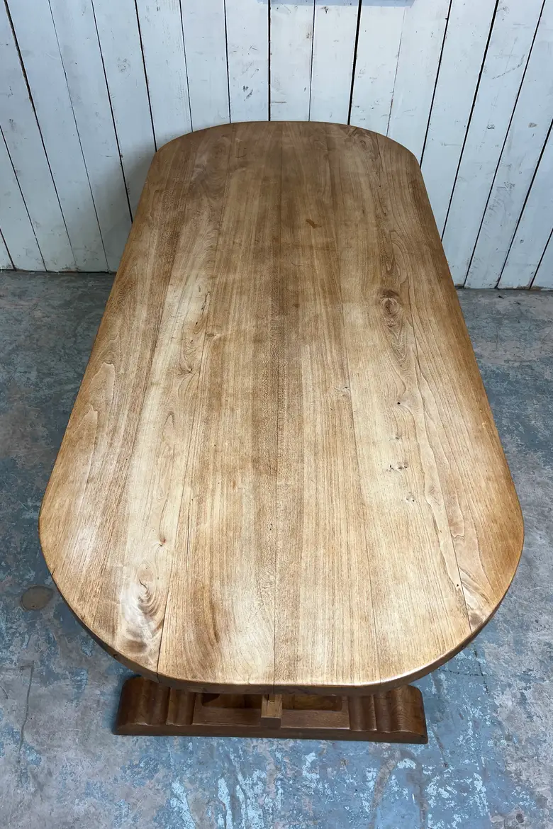 Table monastère ovale en chêne