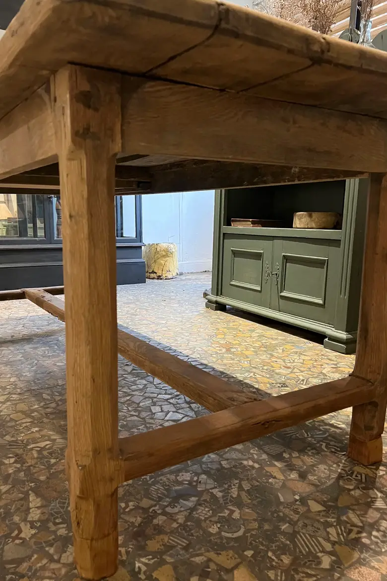 Table rustique en chêne 19ème
