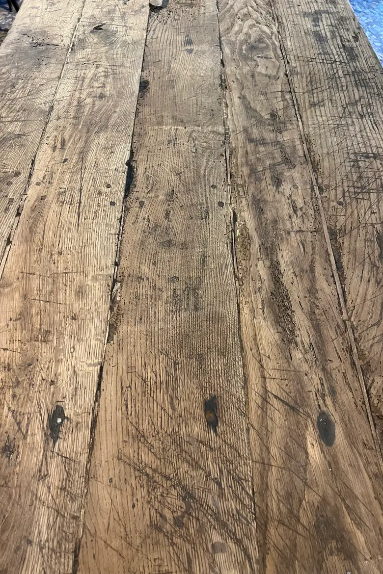 Table rustique en chêne 19ème